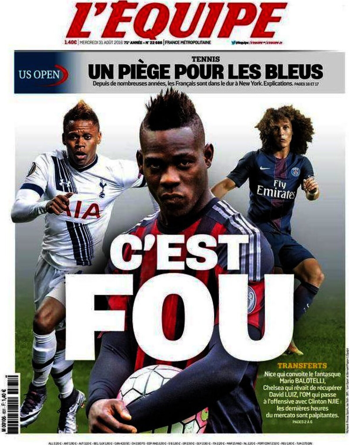 Ce scriu azi ziarele de sport din lume (31 august 2016)