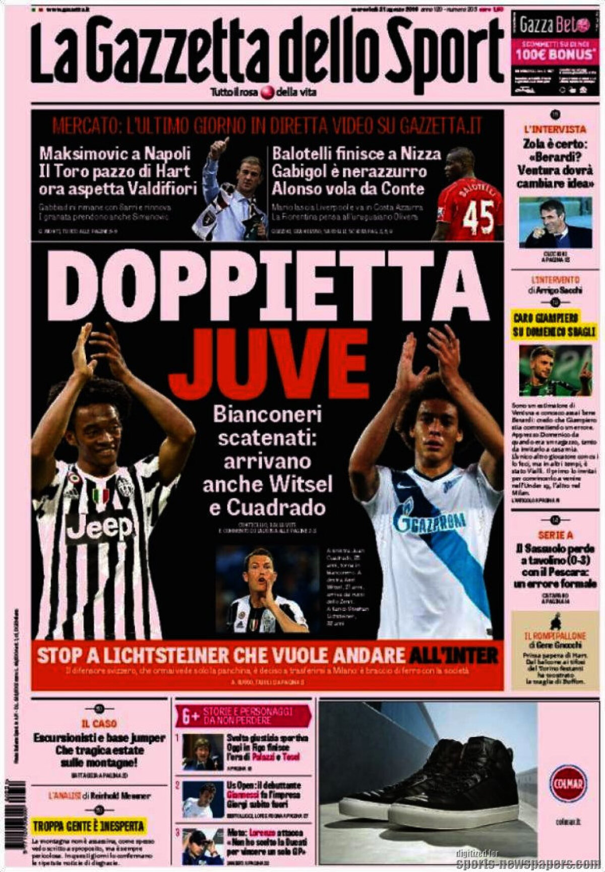 Ce scriu azi ziarele de sport din lume (31 august 2016)