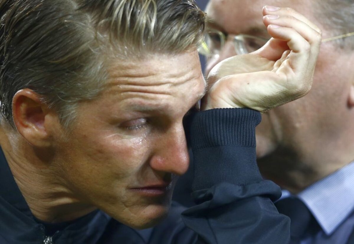 GALERIE FOTO Bastian Schweinsteiger a plâns ca un copil la ultimul meci în tricoul Germaniei