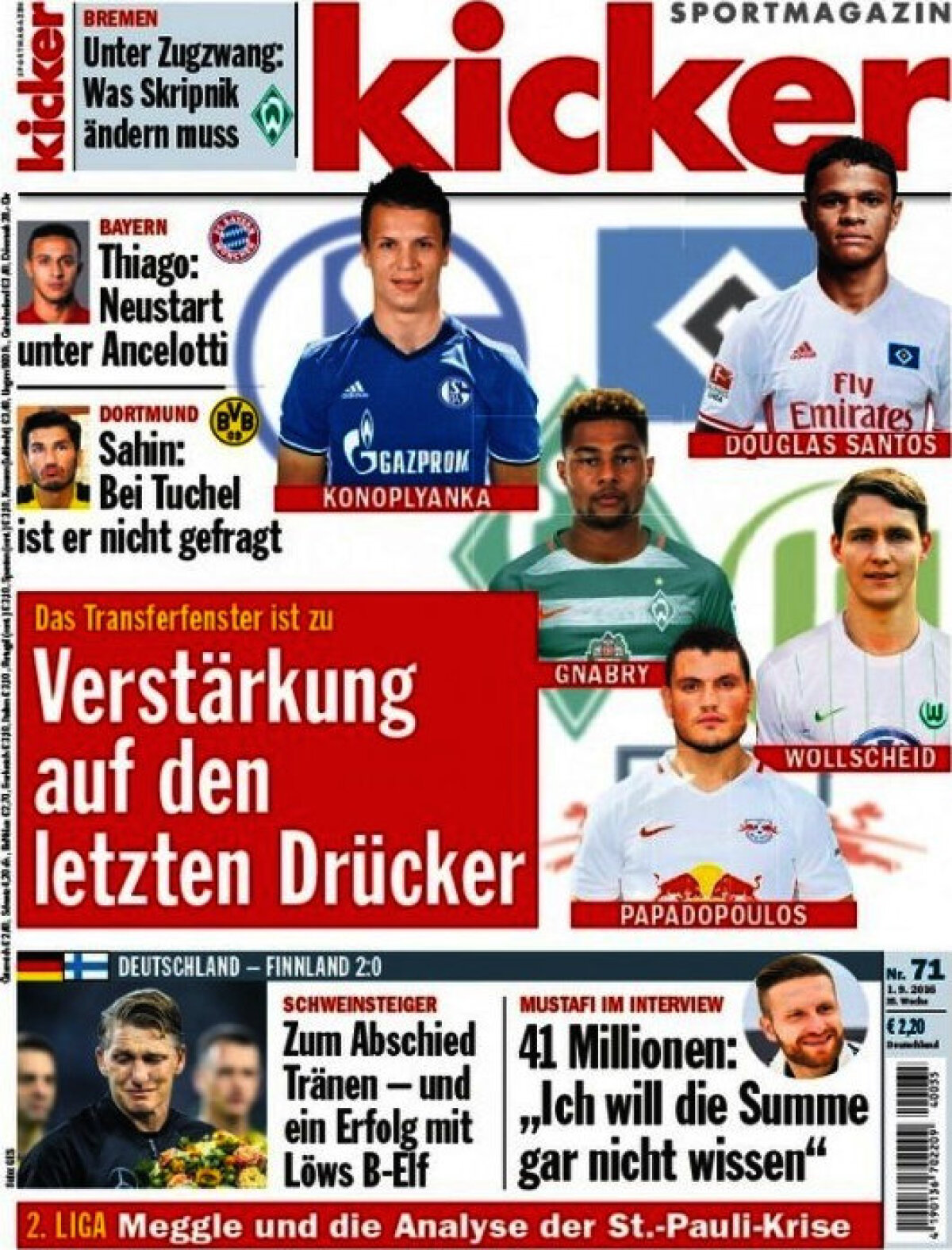 Ce scriu azi ziarele de sport din lume (1 septembrie 2016)