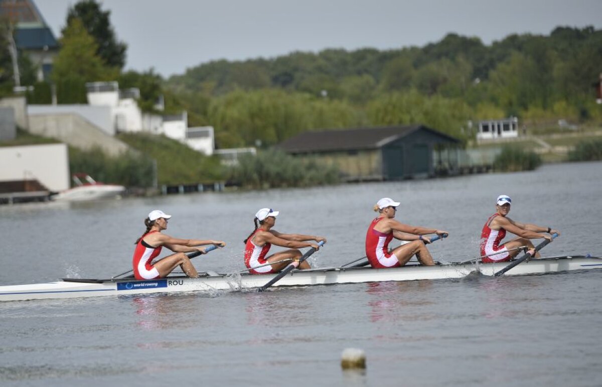 FOTO S-au împărțit în două! Componentele bărcii de 8 plus 1, medaliate cu bronz la Rio, au fost ieri adversare la Naționalele de pe Lacul Snagov