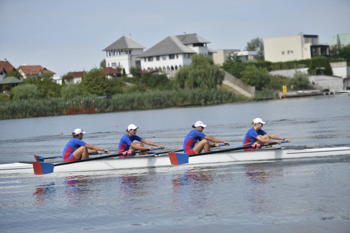 FOTO S-au împărțit în două! Componentele bărcii de 8 plus 1, medaliate cu bronz la Rio, au fost ieri adversare la Naționalele de pe Lacul Snagov