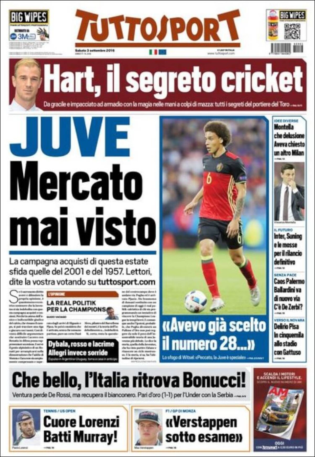 Ce scriu azi ziarele de sport din lume (3 septembrie 2016)