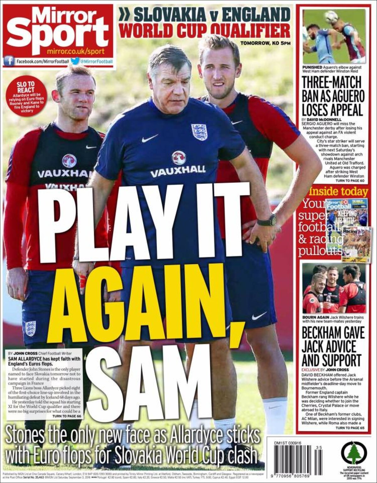 Ce scriu azi ziarele de sport din lume (3 septembrie 2016)