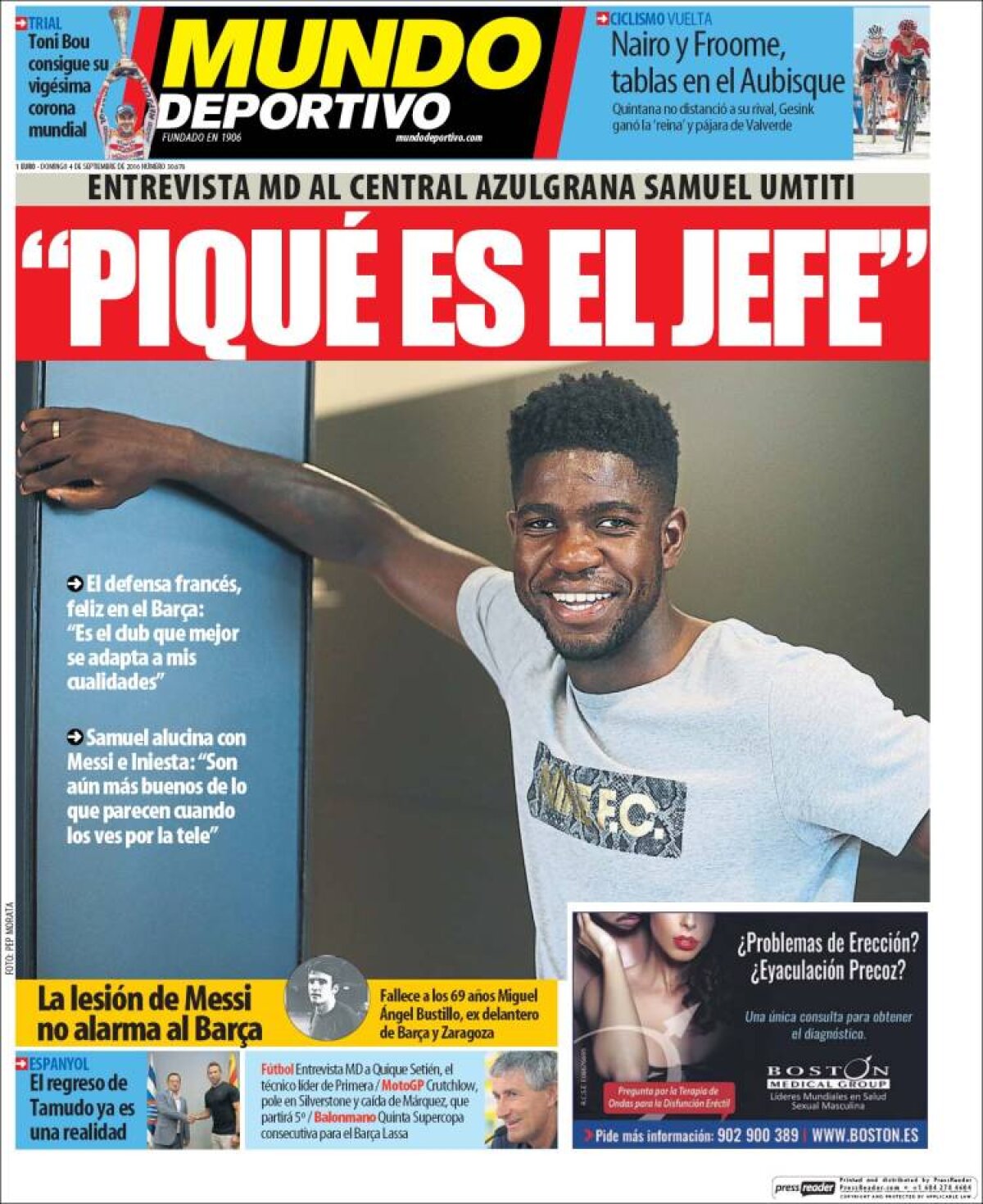 Ce scriu azi ziarele de sport din lume (4 septembrie 2016)