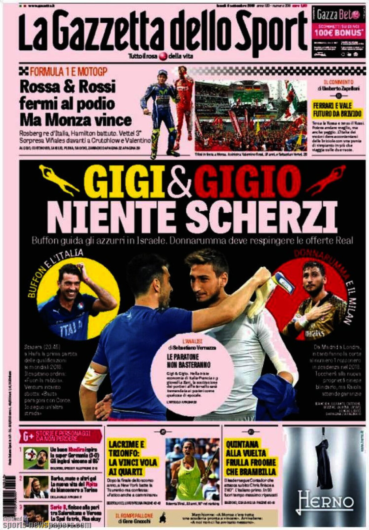 Ce scriu azi ziarele de sport din lume (5 septembrie 2016)