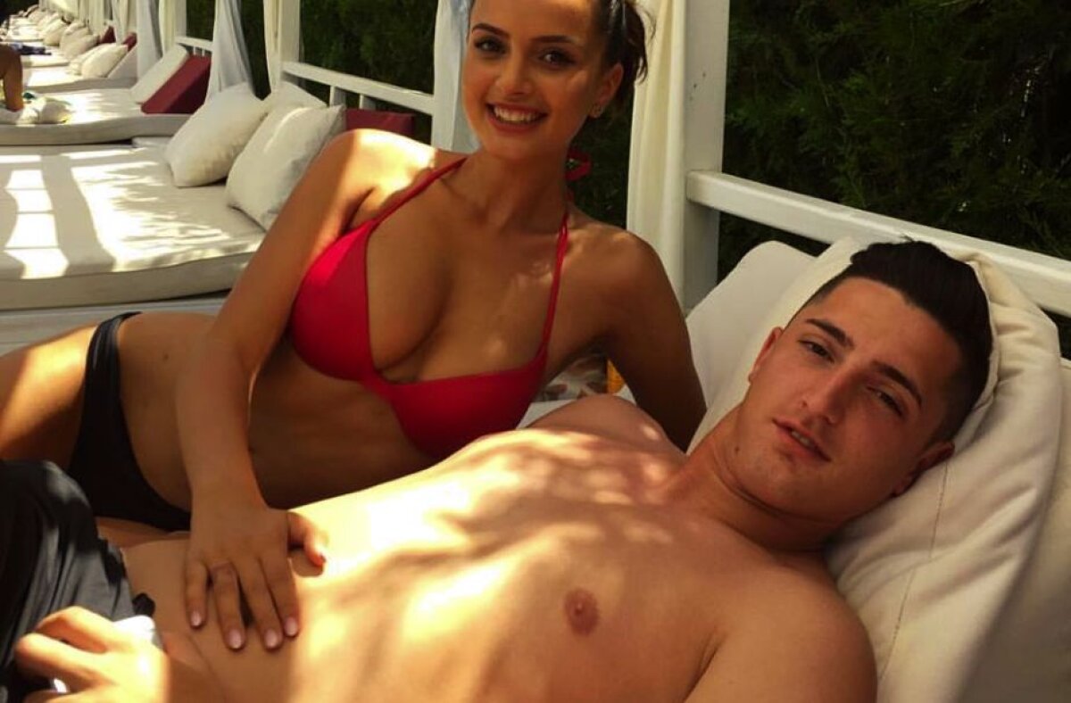 GALERIE FOTO » Iubita SUPERHOT a lui Filip tremură când îl vede jucând pentru România: "Îmi vine să-mi fac o pancartă pe care să scrie «Sunt iubita lui Steliano»!"