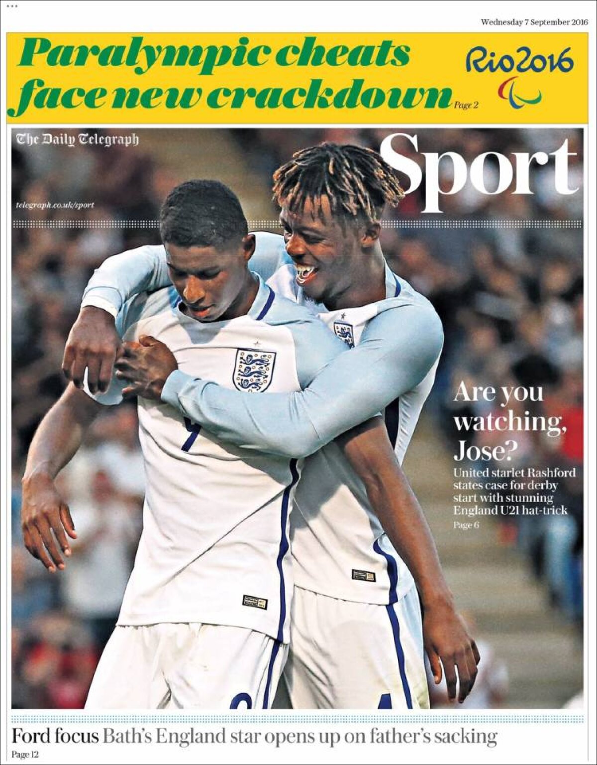 Ce scriu azi ziarele de sport din lume (7 septembrie 2016)