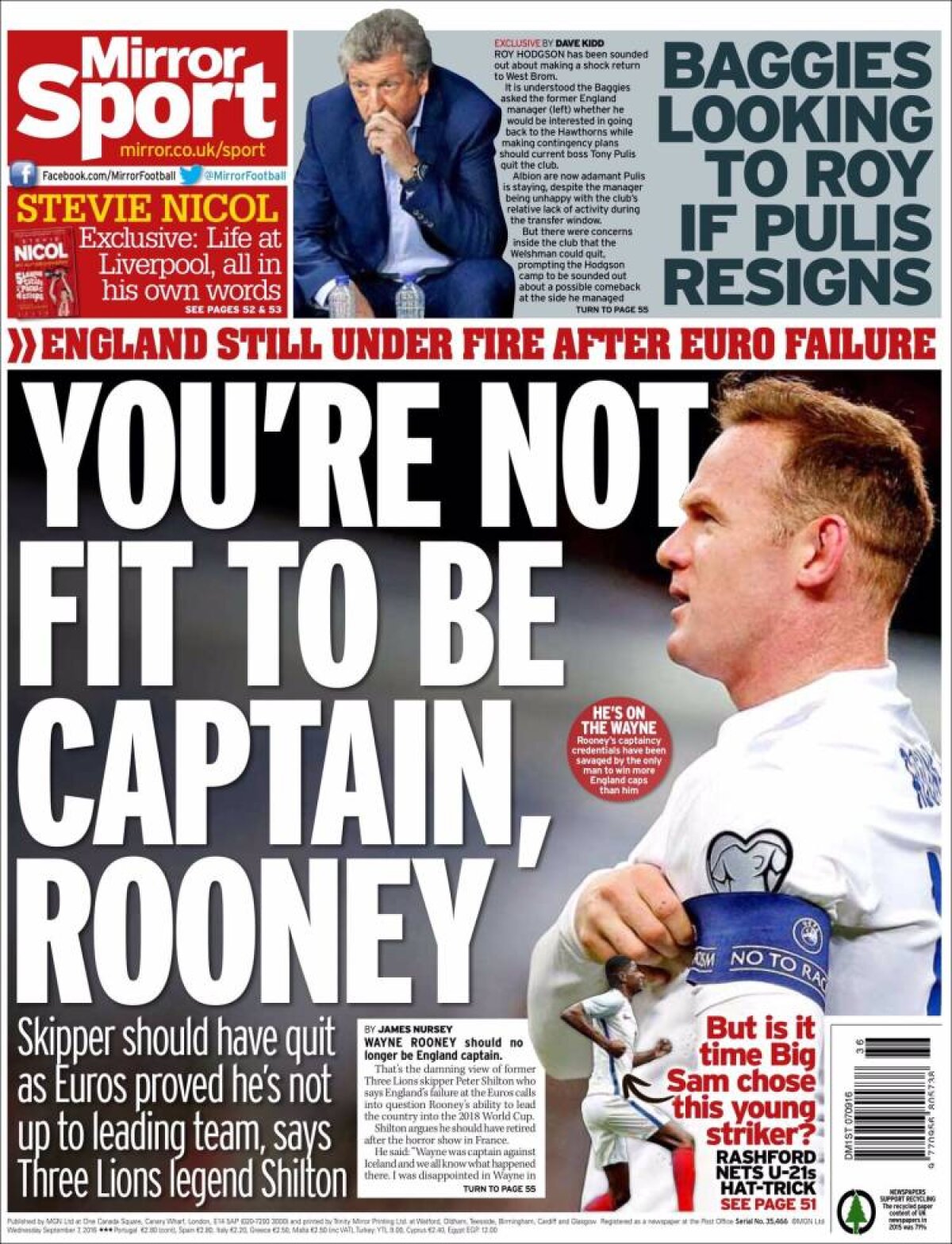 Ce scriu azi ziarele de sport din lume (7 septembrie 2016)