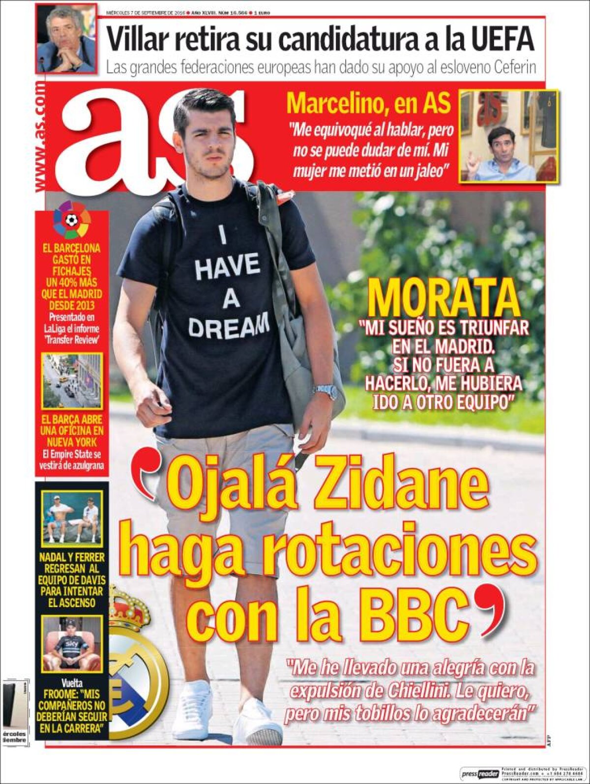 Ce scriu azi ziarele de sport din lume (7 septembrie 2016)