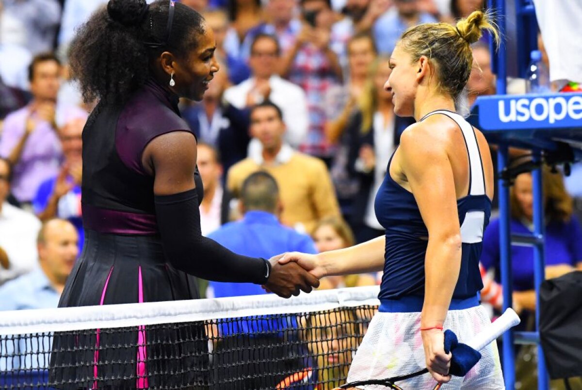 FOTO » Serena a învins-o cu greu pe Halep și merge în semifinale la US Open » Simona a făcut un meci bun, dar serviciul lui Williams a fost fantastic: "A trebuit să schimb jocul"