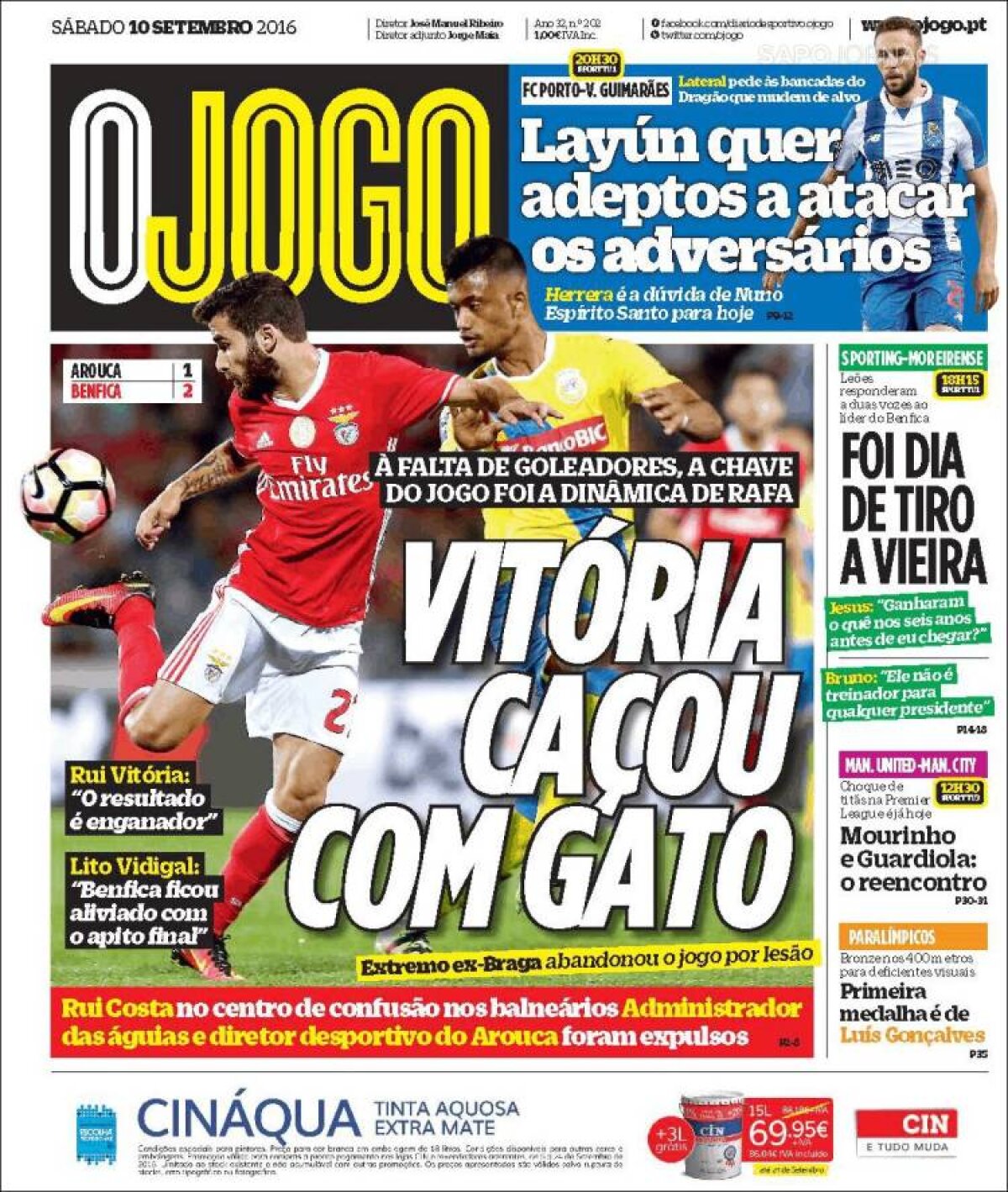 Ce scriu azi ziarele de sport din lume (10 septembrie 2016)