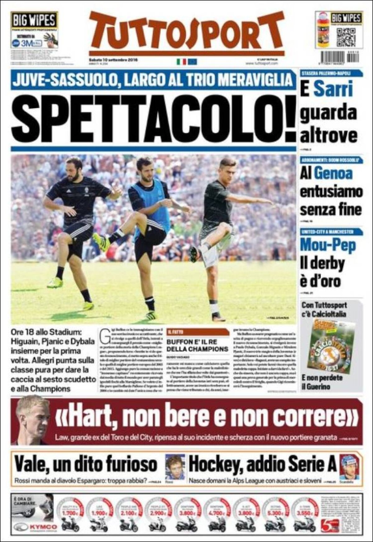 Ce scriu azi ziarele de sport din lume (10 septembrie 2016)