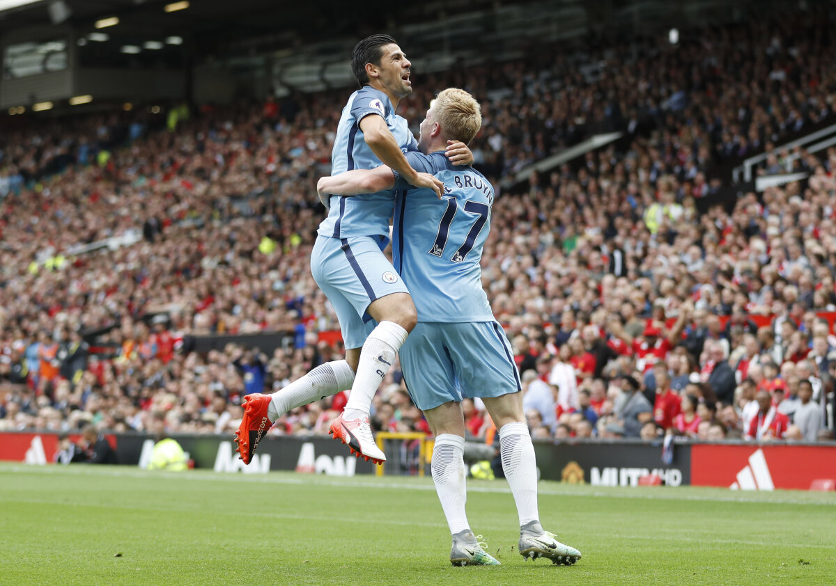 VIDEO+ FOTO » Profesorul Guardiola și elevul Mourinho! City se impune pe terenul lui United, 2-1! Pep are 9 victorii în fața lui "The Special One"