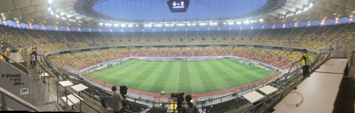 FOTO Bate vântul pe Arena Națională! Stadionul e gol la meciul dintre Steaua și Astra + Aroganță la adresa lui Șumudică