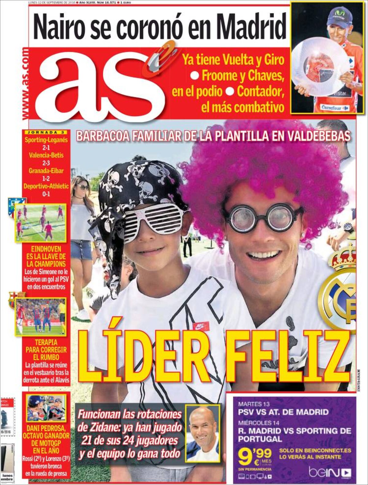 Ce scriu azi ziarele de sport din lume (12 septembrie 2016)