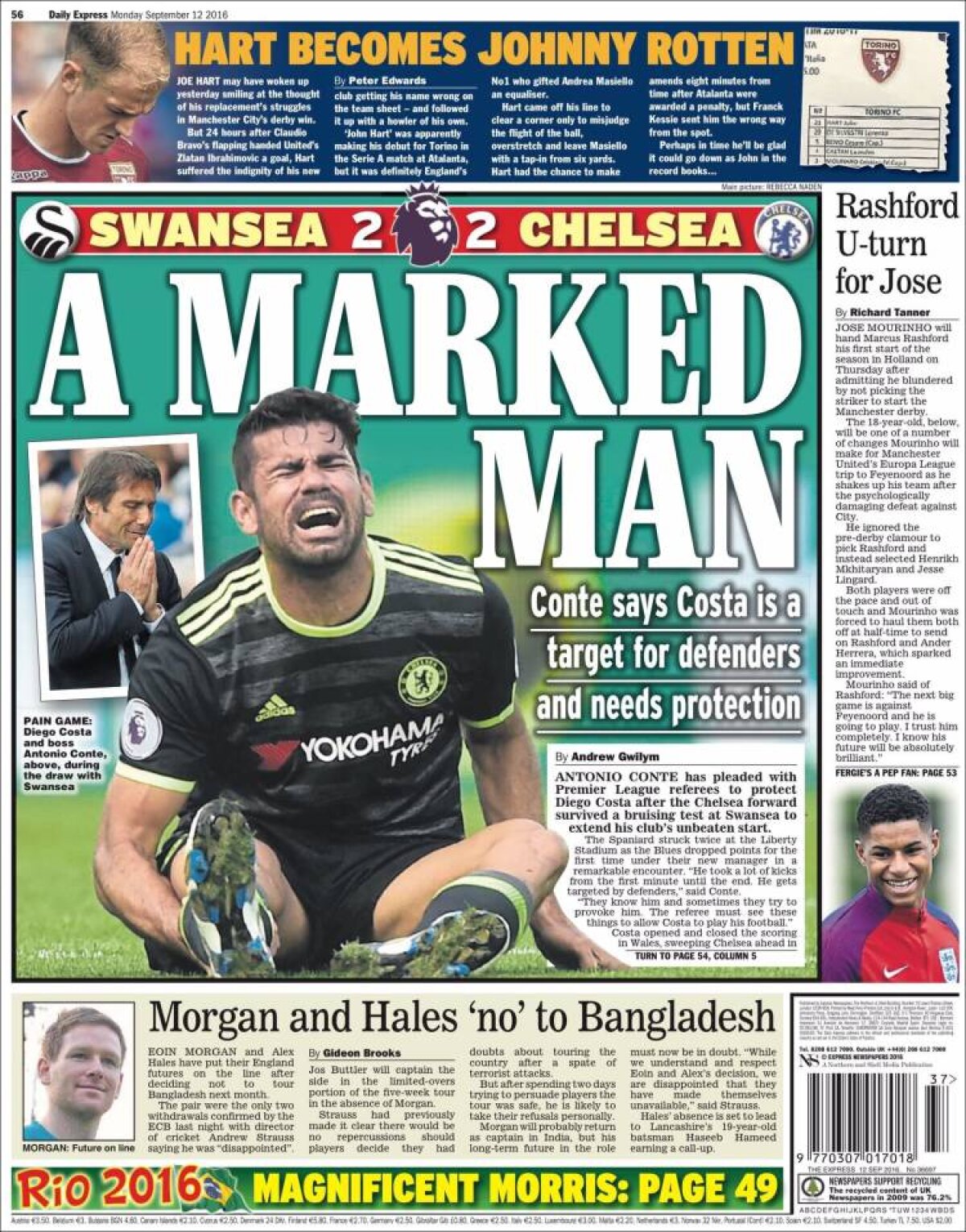 Ce scriu azi ziarele de sport din lume (12 septembrie 2016)