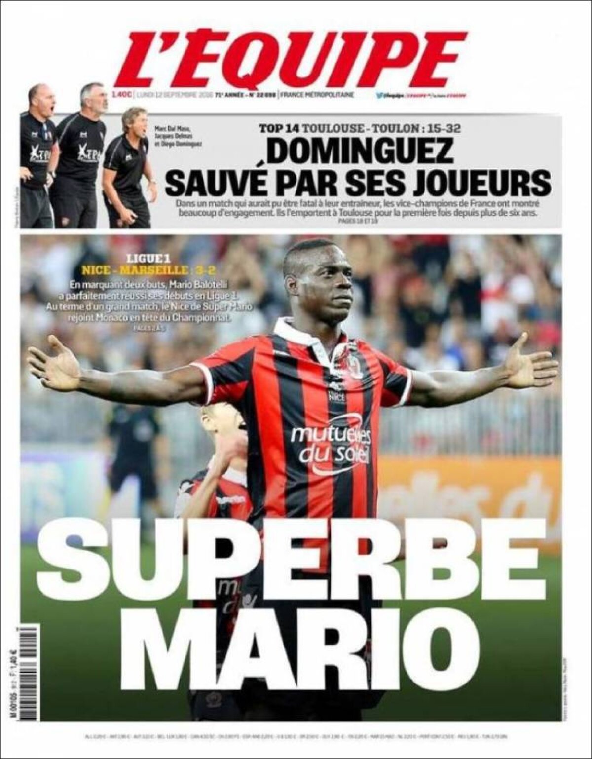 Ce scriu azi ziarele de sport din lume (12 septembrie 2016)