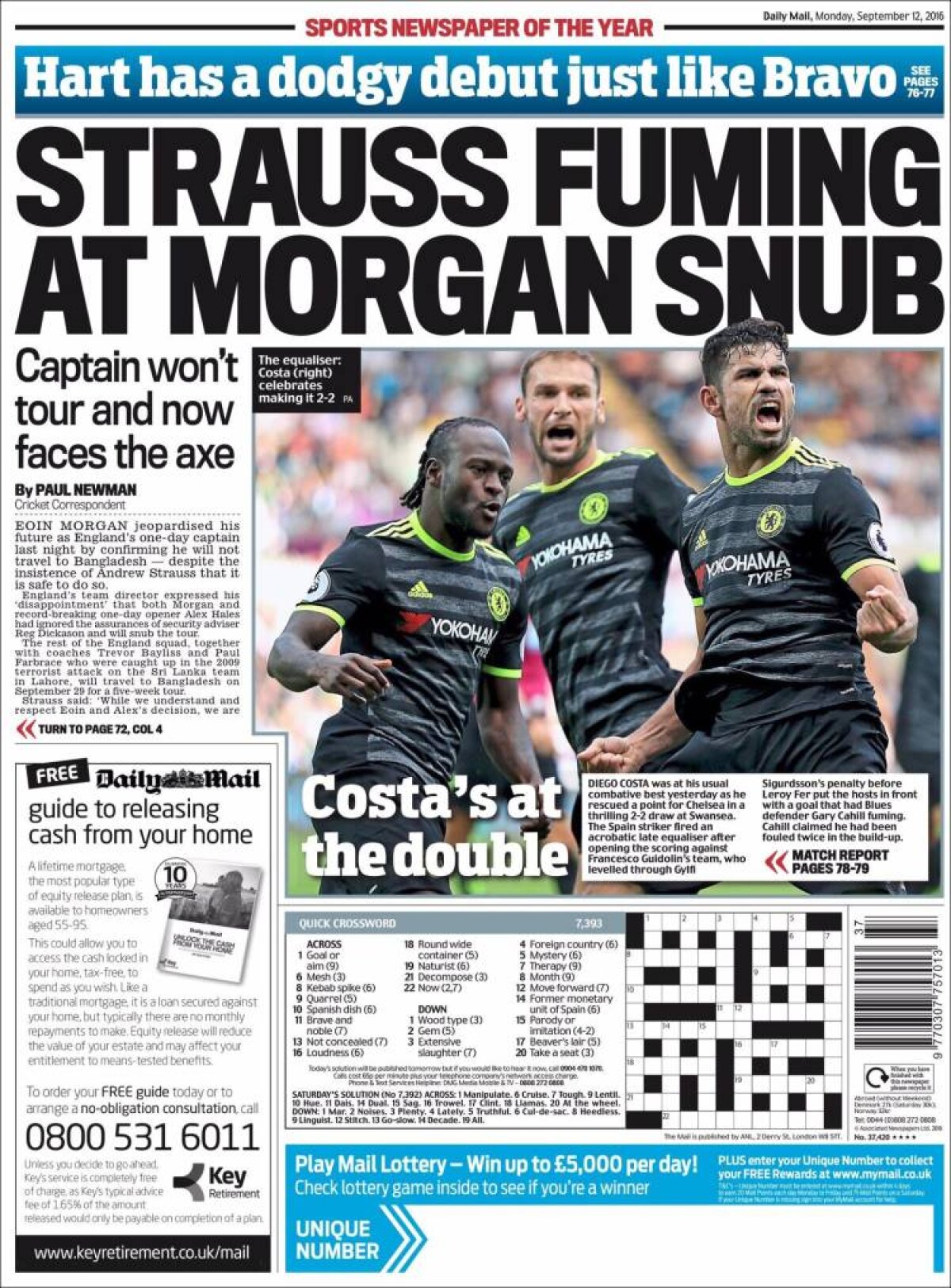 Ce scriu azi ziarele de sport din lume (12 septembrie 2016)