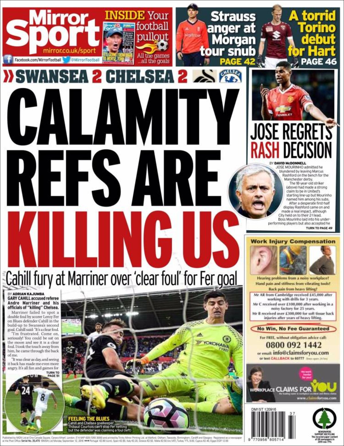 Ce scriu azi ziarele de sport din lume (12 septembrie 2016)