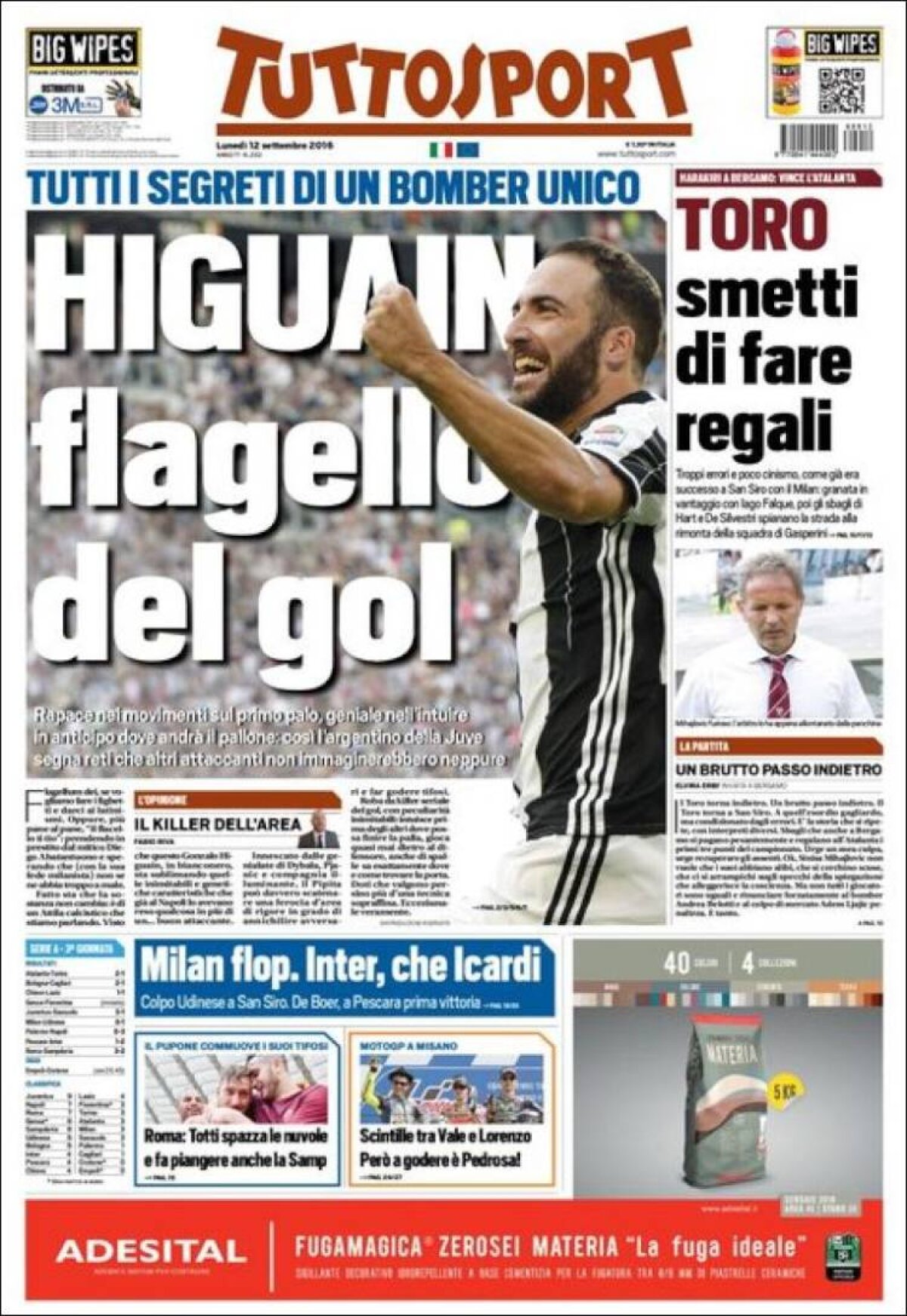 Ce scriu azi ziarele de sport din lume (12 septembrie 2016)