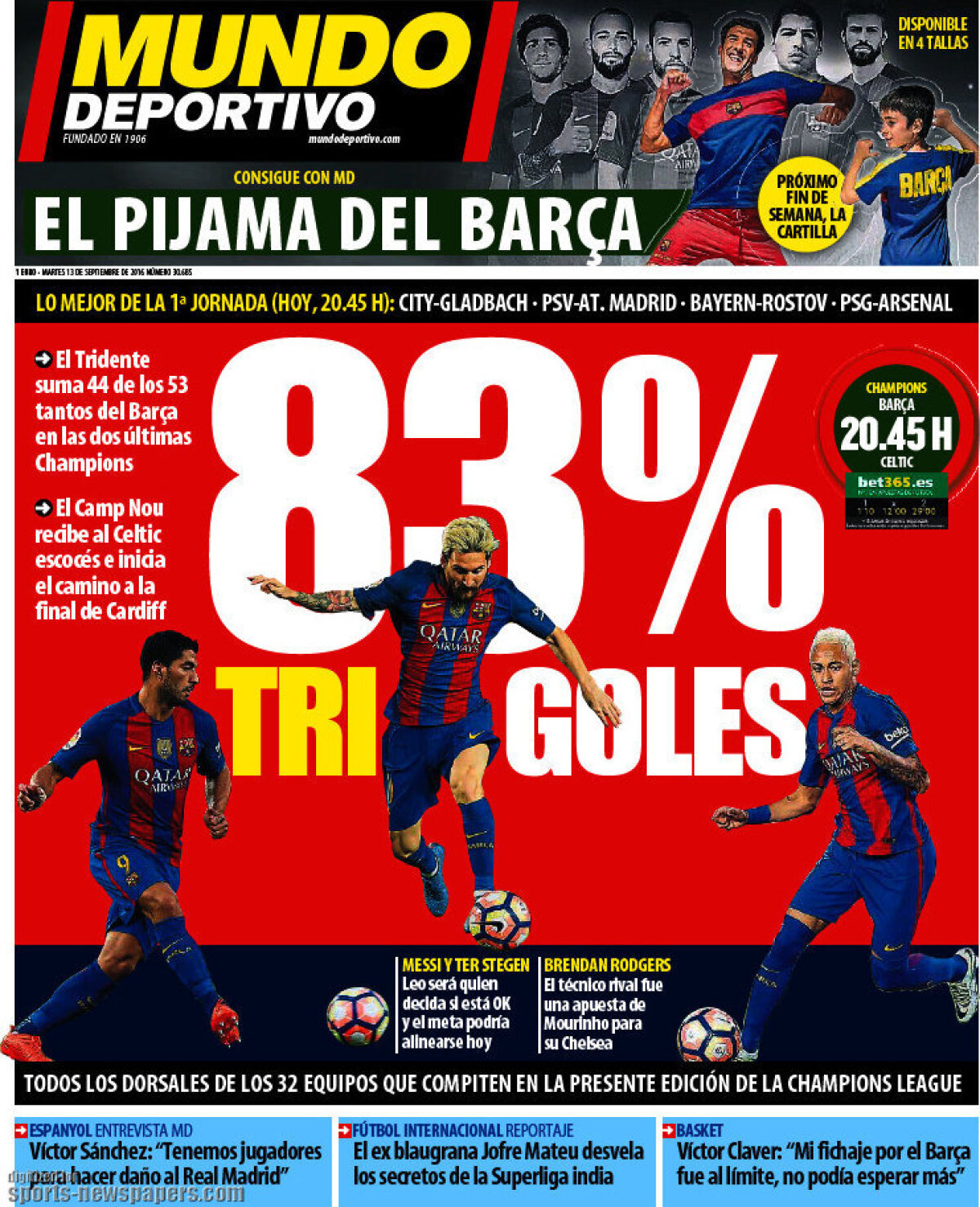 Ce scriu azi ziarele de sport din lume (13 septembrie 2016)