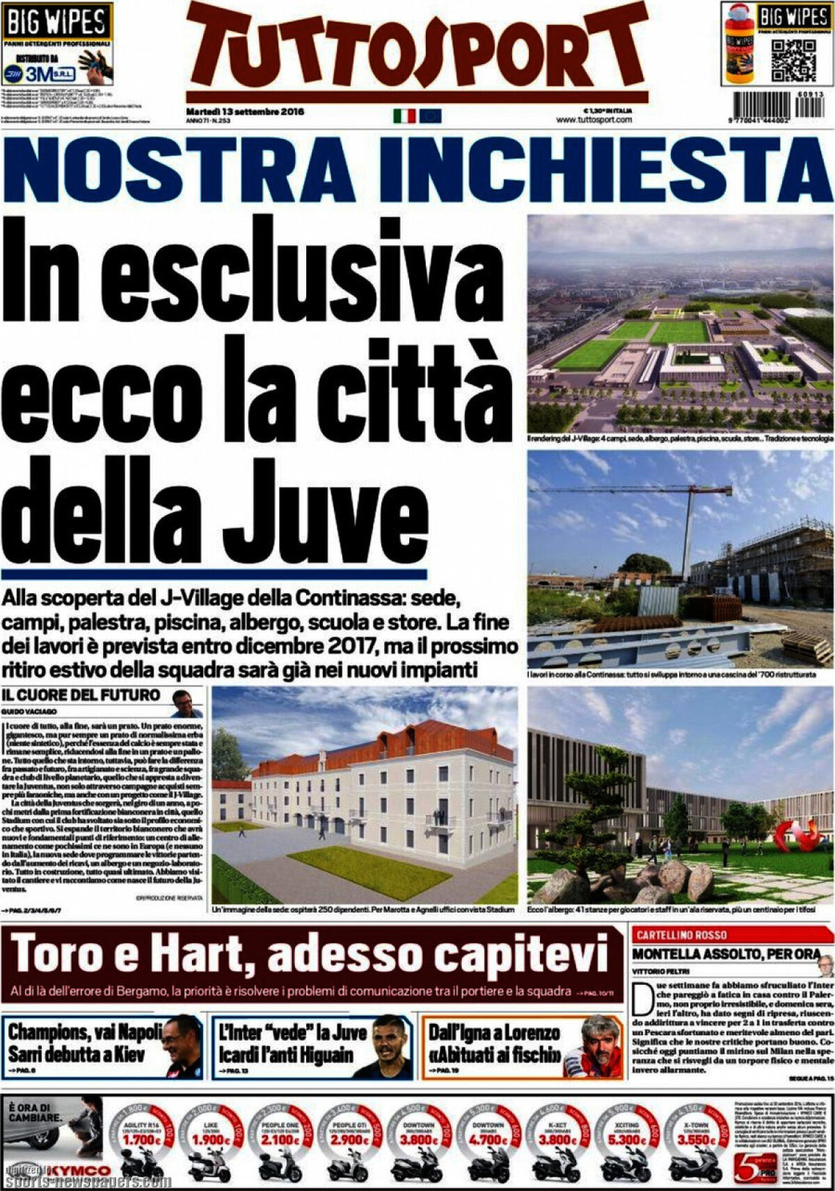 Ce scriu azi ziarele de sport din lume (13 septembrie 2016)