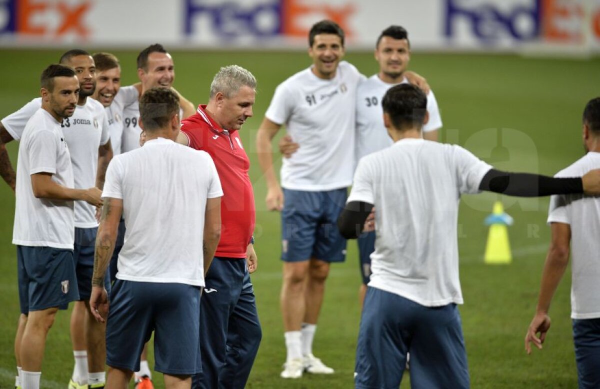 GALERIE FOTO Astra a efectuat antrenamentul oficial înainte de partida cu Austria Viena » Optimism în tabăra campioanei României: "Ne putem califica"