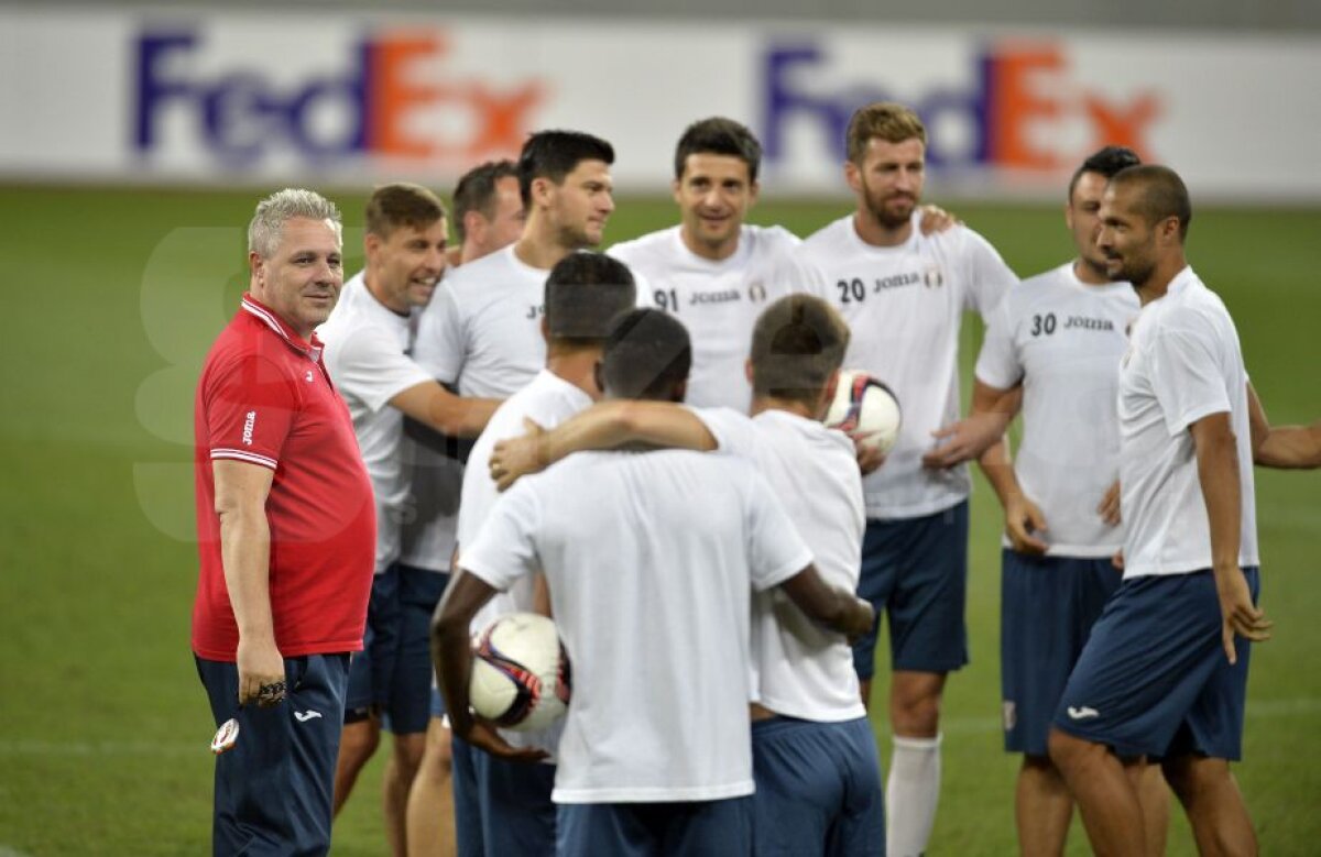 GALERIE FOTO Astra a efectuat antrenamentul oficial înainte de partida cu Austria Viena » Optimism în tabăra campioanei României: "Ne putem califica"