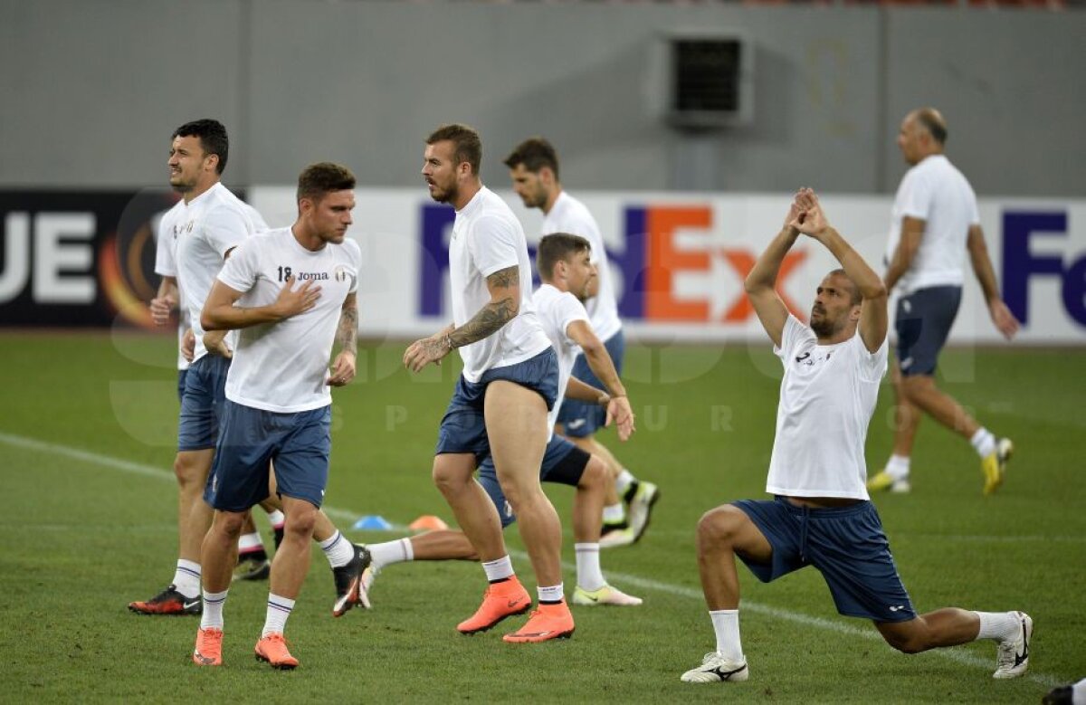 GALERIE FOTO Astra a efectuat antrenamentul oficial înainte de partida cu Austria Viena » Optimism în tabăra campioanei României: "Ne putem califica"