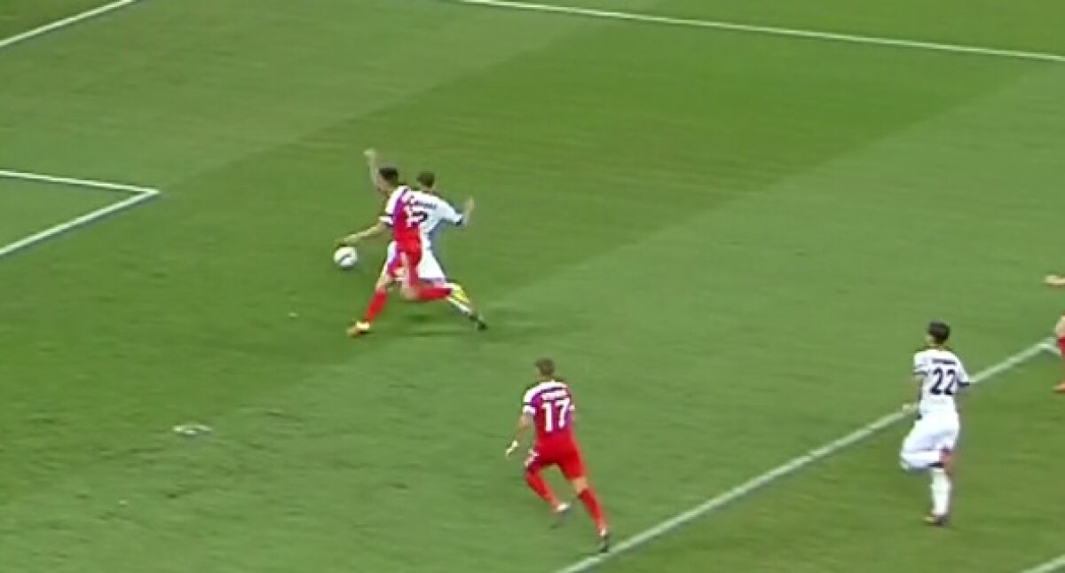 FOTO Fază controversată la Astra - Austria Viena » Alibec a cerut penalty în finalul partidei