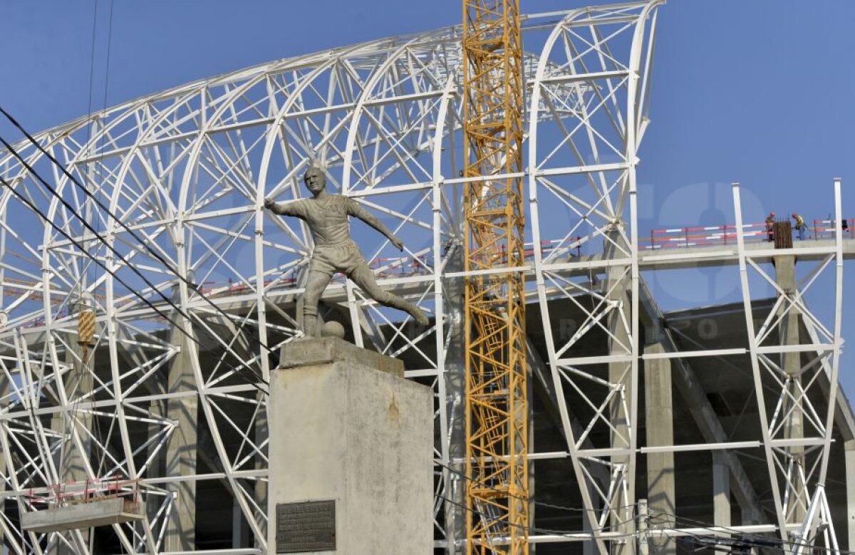 FOTO OZN-ul prinde contur! Imagini spectaculoase cu noul stadion al Craiovei și ultimele detalii de pe șantier