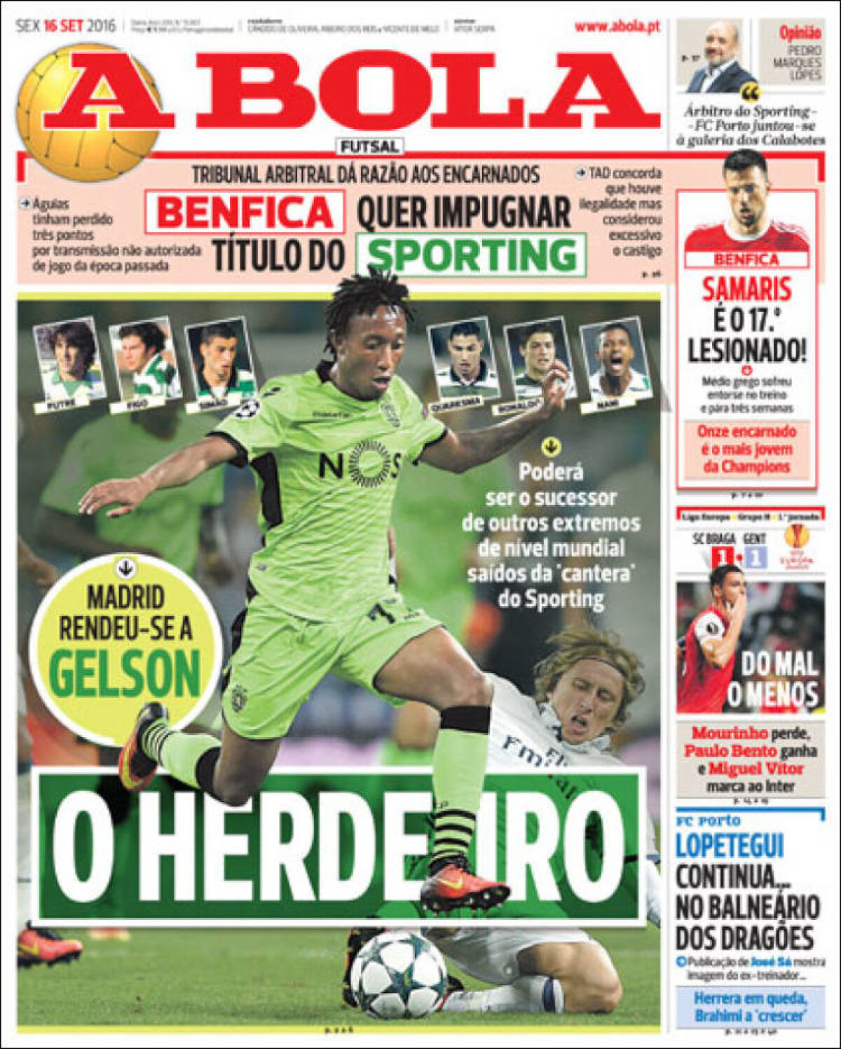 Ce scriu azi ziarele de sport din lume (16 septembrie 2016)