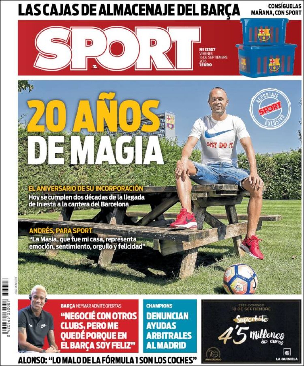 Ce scriu azi ziarele de sport din lume (16 septembrie 2016)