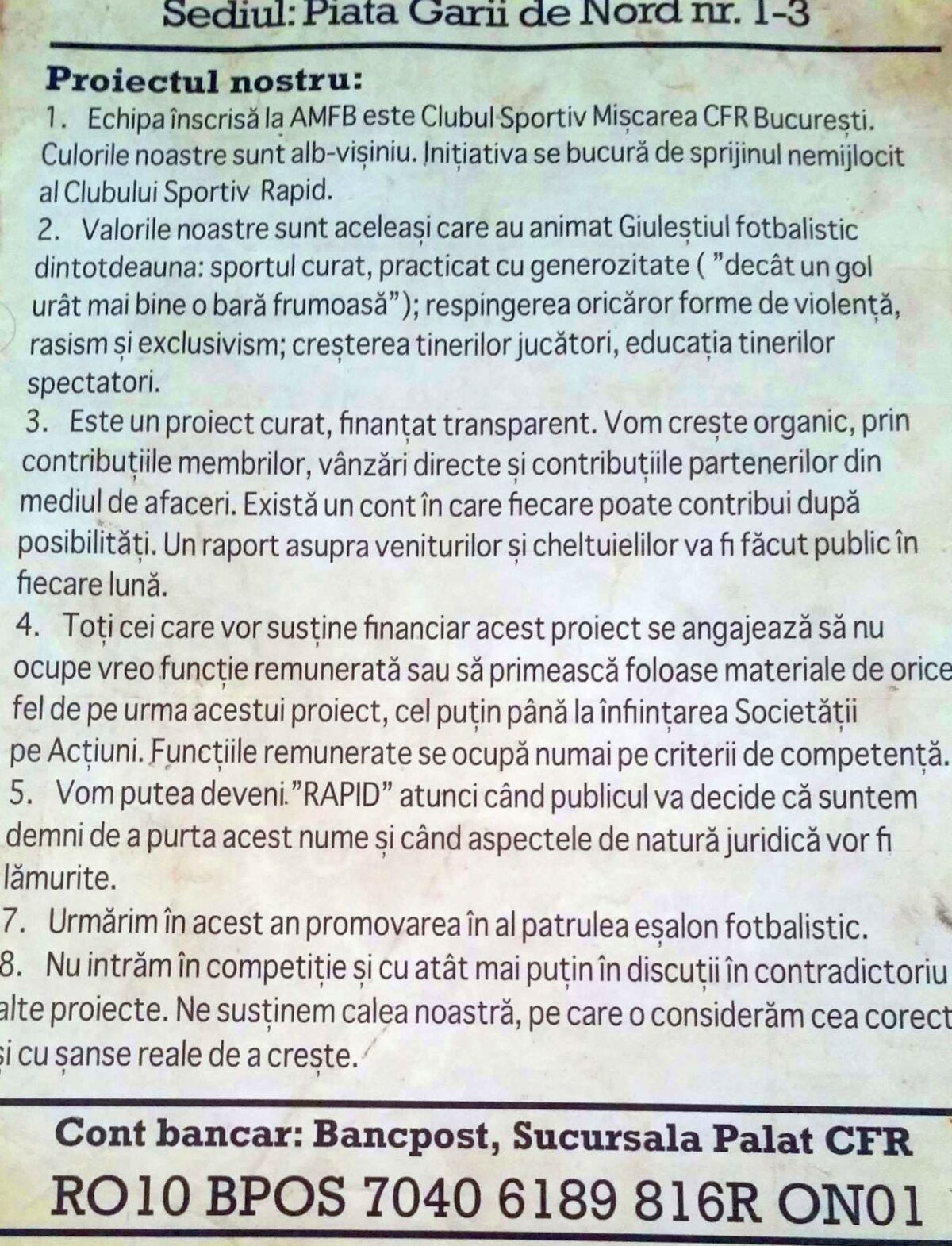 Mișcarea CFR București a avut azi o conferință de presă! Care este situația clubului care vrea să fie urmașa Rapidului și ce planuri are conducerea