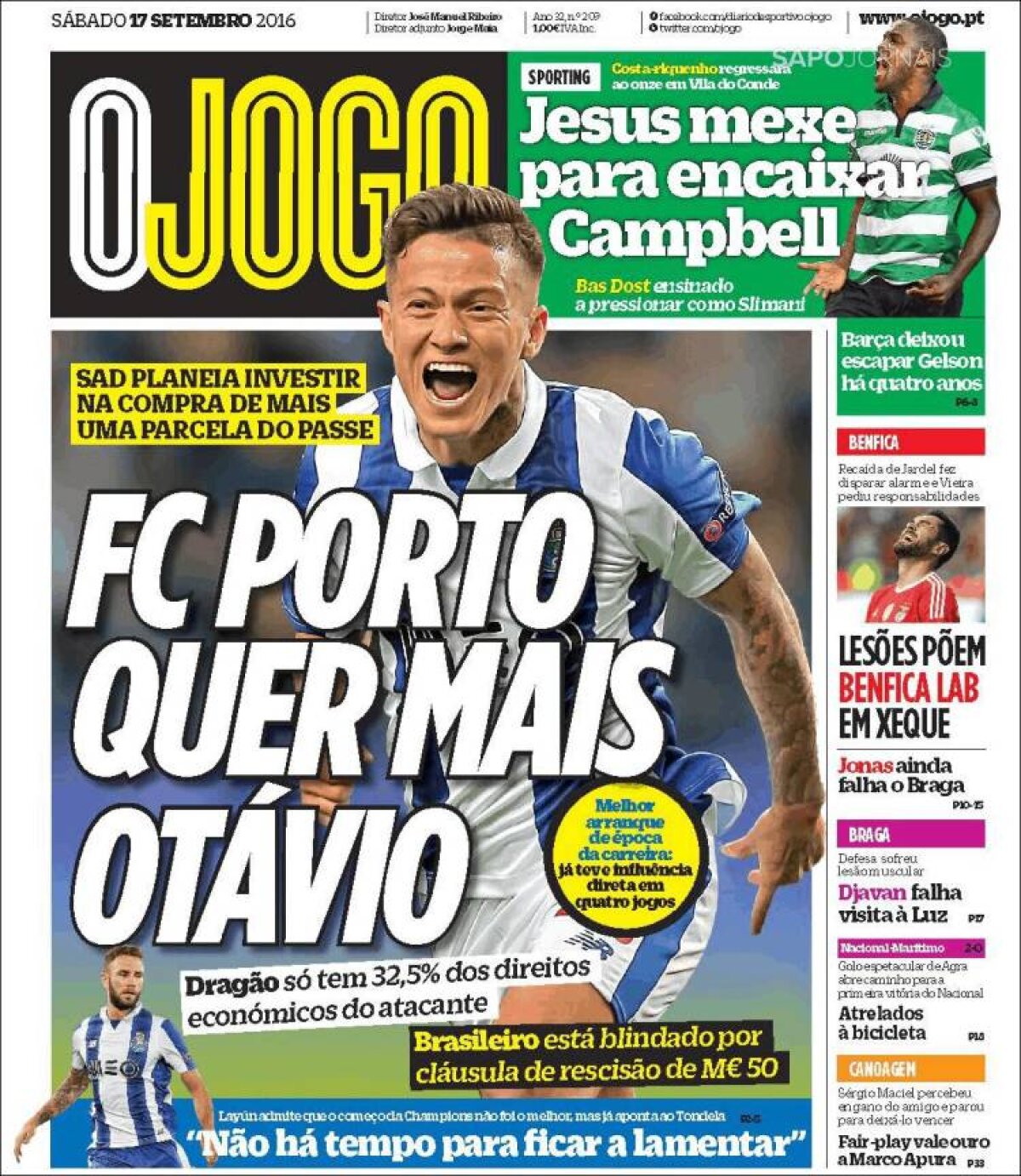 Ce scriu azi ziarele de sport din lume (17 septembrie 2016)