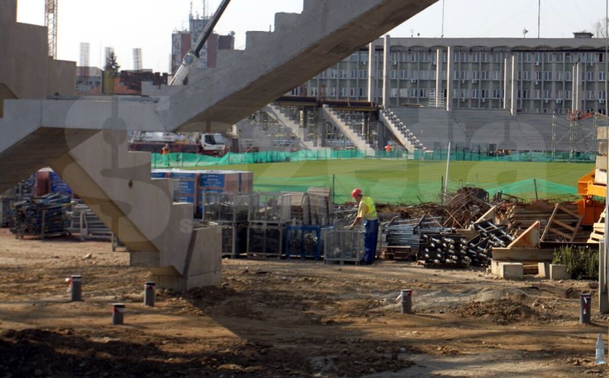 GALERIE FOTO Cum arată în acest moment al doilea stadion care se ridică acum în România: 45% finalizat