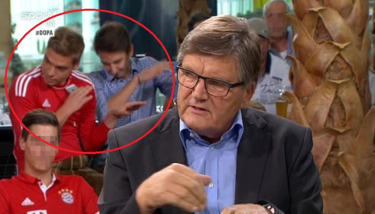 S-a îmbătat în transmisie directă! Un junior a dat pe gât 6 halbe de jumătate de litru la TV