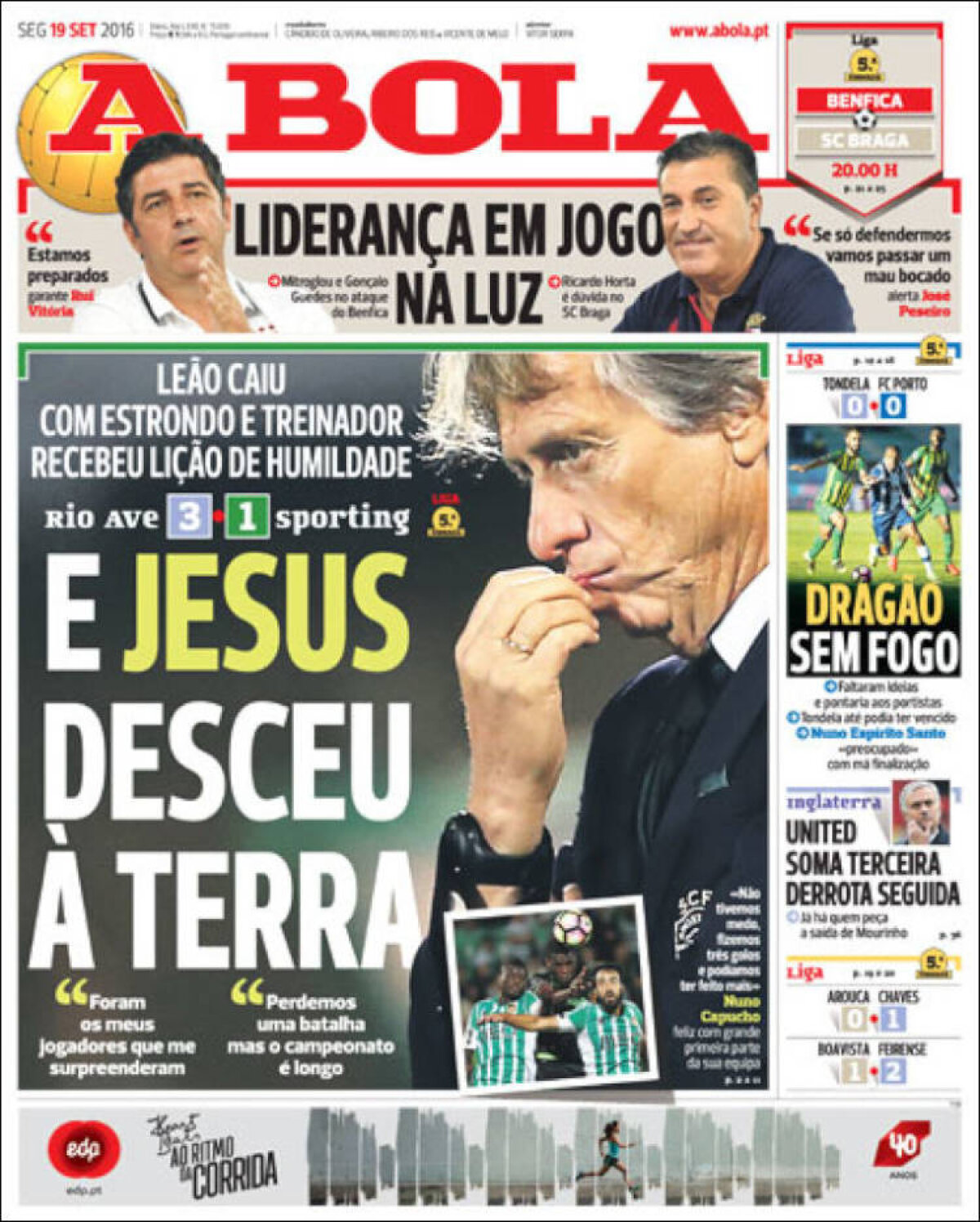 Ce scriu azi ziarele de sport din lume (19 septembrie 2016)