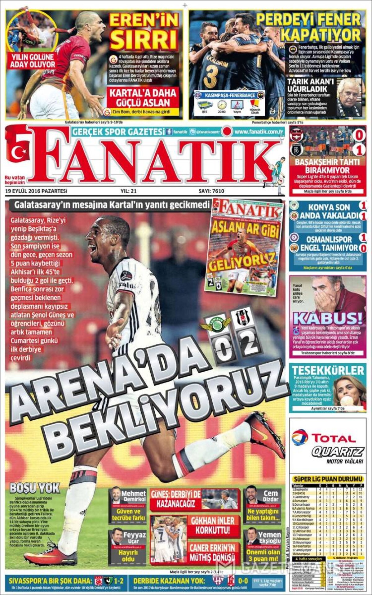 Ce scriu azi ziarele de sport din lume (19 septembrie 2016)