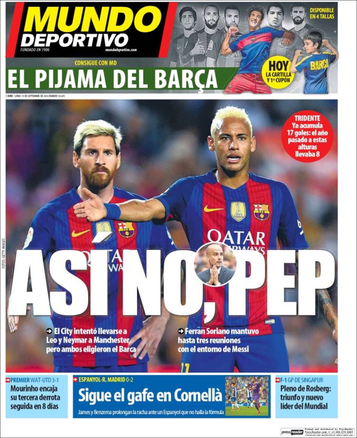 Ce scriu azi ziarele de sport din lume (19 septembrie 2016)