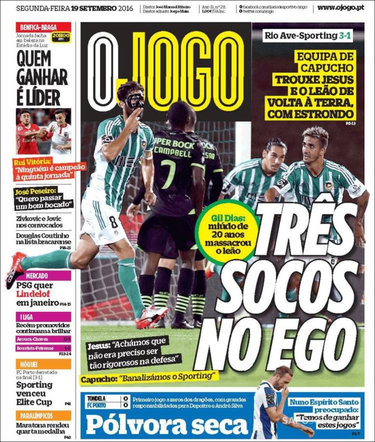 Ce scriu azi ziarele de sport din lume (19 septembrie 2016)