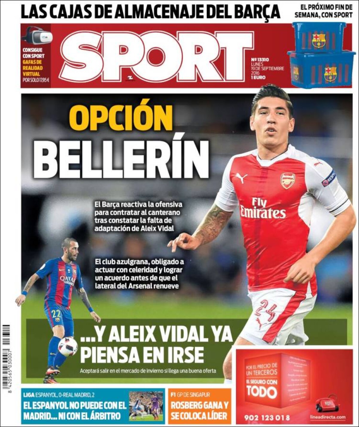 Ce scriu azi ziarele de sport din lume (19 septembrie 2016)