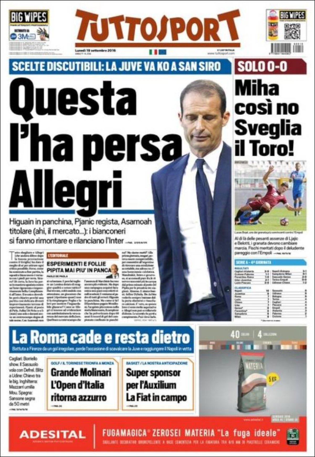 Ce scriu azi ziarele de sport din lume (19 septembrie 2016)