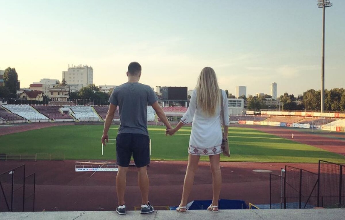 GALERIE FOTO A renunțat la fotbal pentru ea » Un fost jucător al lui Dinamo pleacă în SUA pentru viitoarea lui soție