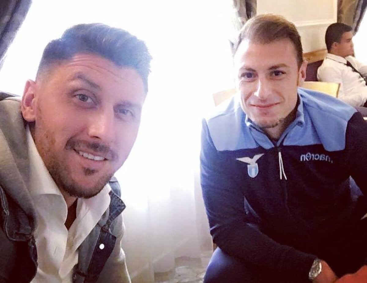FOTO Vizită surpriză pentru Ștefan Radu, înainte de duelul lui Lazio cu Milan: "Parcă ieri ne rupeam tălpile încălțărilor pe pantele de la Predeal"