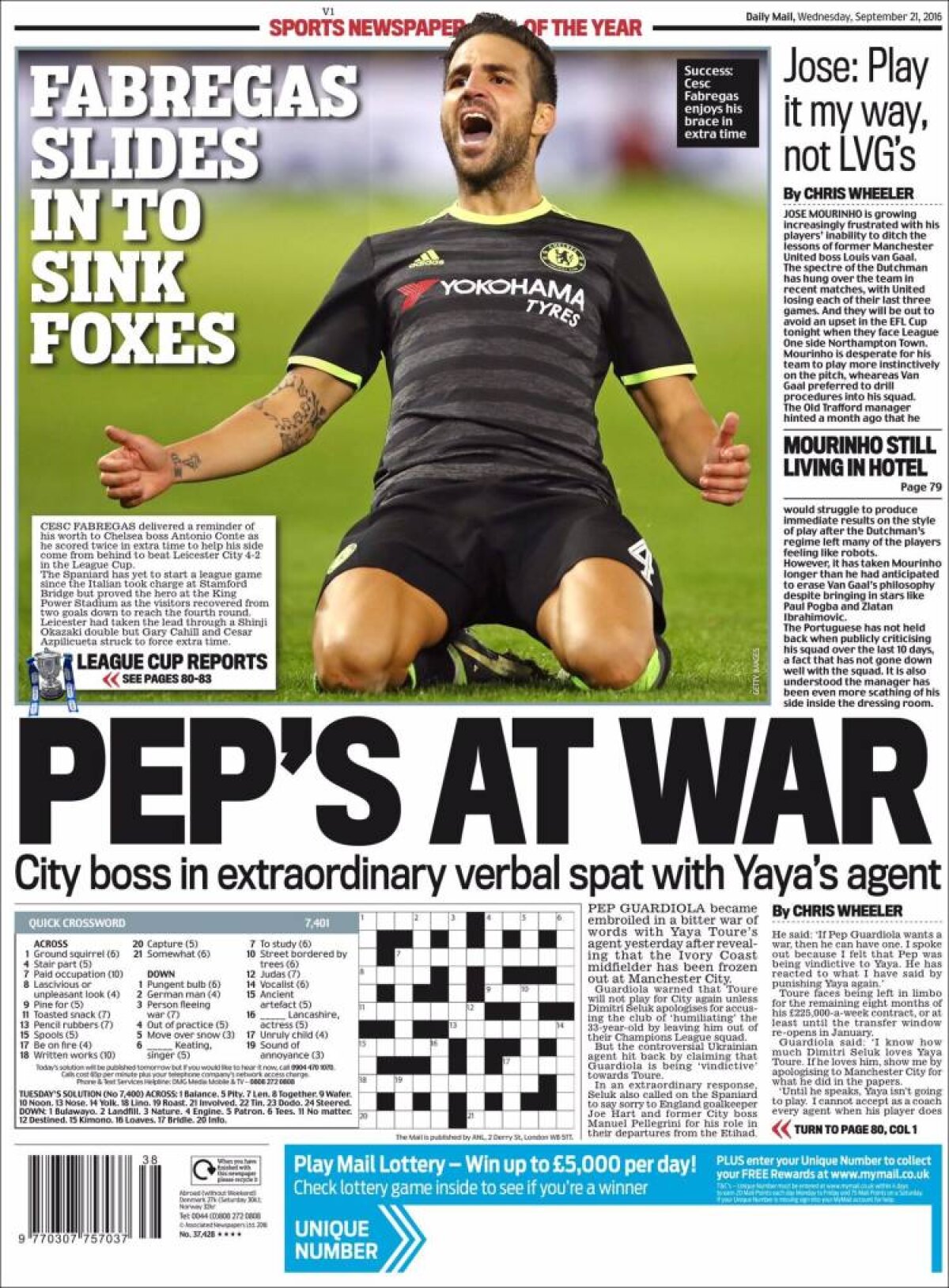 Ce scriu azi ziarele de sport din lume (21 septembrie 2016)