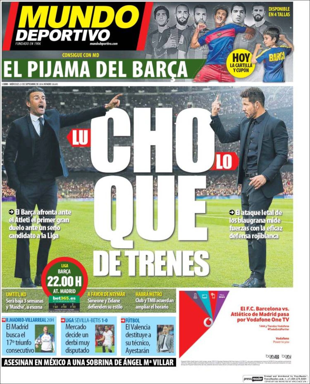 Ce scriu azi ziarele de sport din lume (21 septembrie 2016)