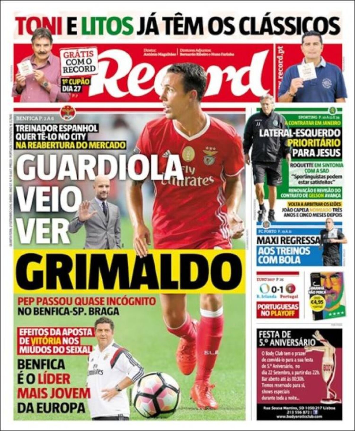 Ce scriu azi ziarele de sport din lume (21 septembrie 2016)