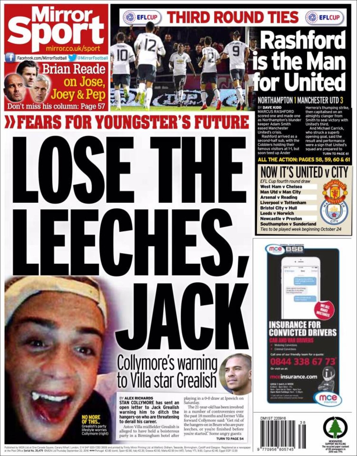 Ce scriu azi ziarele de sport din lume (22 septembrie 2016)